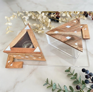 Acrylic Incense Burner <b>Gift</b> Set Mother Pearl Inlay <b>Cheap</b> Price Mubkhar <b>Box</b> Tray Bakhoor Burner Madkhan Serving Tray Diffuser - Product Image 1