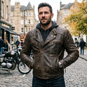 New Arrival <b>Men's</b> High Quality Fashion Design Leather <b>Jacket</b> Motorcycle Leather <b>Jacket</b> <b>For</b> <b>Men</b> Leather <b>Jacket</b> <b>Men</b> - Product Image 1