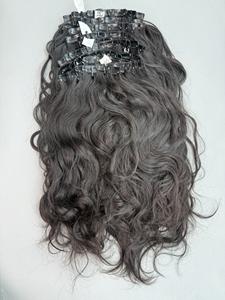 Extensiones de Cabello Natural con Clip CDYHAIRVN, Cabello Humano Virgen 100% de Vietnam, Color Negro Natural, Ondulado Natural - Product Image 3