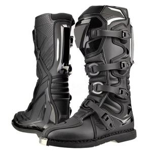 Bottes en cuir de motocross imperméables blindées antidérapantes chaussures de course grande taille respirantes à séchage rapide unisexe - Product Image 2