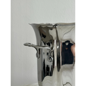 Oval Shape Silver Champagne Buckets Metal <b>Coolers</b> High <b>Ice</b> Bucket Luxury Stainless Steel <b>Ice</b> Bucket with Metal Tripod Stand - Product Image 4