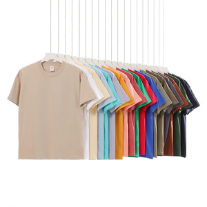 เสื้อยืดคอกลมแขนสั้นทรงโอเวอร์ไซส์ผ้าโพลีเอสเตอร์/คอตตอน 240 กรัม แห้งเร็ว แฟชั่นลำลอง ใส่ได้ทั้งชายหญิง ทรงหลวม - Product Image 1