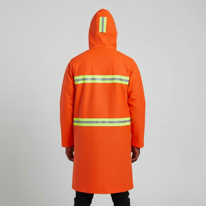 OEM High Vis Rainwear Waterproof Reflective Safety <b>Jacket</b> for Road <b>Work</b> and Outdoor <b>Construction</b> - Product Image 4