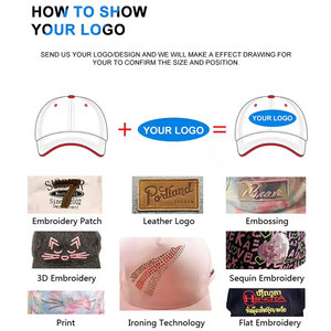 Gorra de Béisbol de Algodón de 5 Paneles Personalizable, Gorra Deportiva con Serigrafía en el Panel Frontal, Lavada e Impermeable, para Promociones - Product Image 5