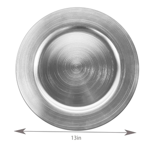 Plato de aluminio para servir alimentos, muy vendido, con grabado floral y efecto martillado, para uso en restaurantes. - Product Image 6