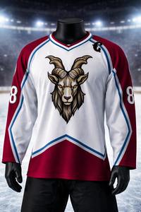 Maillot de hockey sur glace à manches longues en softshell personnalisé pas cher, 100 % polyester, broderie unisexe, personnalisable sur mesure - Product Image 3