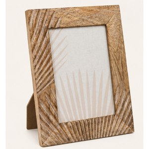 Premium Handcrafted Solid <b>Wood</b> Photo <b>Frame</b> Custom Size Eco-Friendly Carved Sunburst <b>Picture</b> <b>Frame</b> for Tabletop Home Decor - Product Image 1