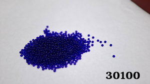 Cuentas redondas de vidrio Preciosa Jaunty de 8'0, color azul oscuro, modelo 30100, paquete a granel para la fabricación de pulseras y bordados. - Product Image 3