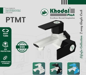 Robinet d'angle bidirectionnel PTMT Premium pour lavabo, Robinet d'angle bidirectionnel PTMT, Robinet de salle de bain durable PTMT, Robinet d'eau bidirectionnel PTMT - Product Image 4