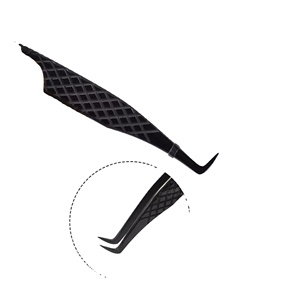 Pinzas de Acero Inoxidable con Punta Recta y Curva para Extensión de Pestañas Postizas - Product Image 1