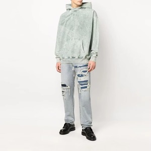 Sudaderas con Capucha Lisas de Corte Regular con Lavado Ácido, Sudaderas de Invierno con Logotipo Personalizado, Sudaderas Gruesas de Talla Grande - Product Image 1