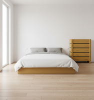 Commode moderne à 5 tiroirs en bois de manguier, éco-responsable, pour chambre à coucher, fabrication artisanale, vente en gros, export, directement de l'usine, OEM ODM, qualité supérieure, pour intérieur