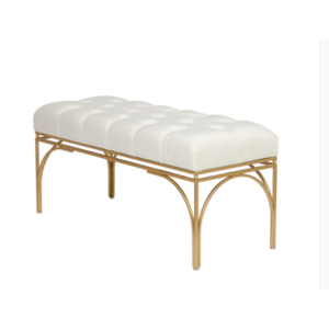 Mesas auxiliares de lujo con base chapada en oro de alta calidad y cubierta blanca, hechas de metal de la mejor calidad, para decoración de la sala de estar en el hogar u hotel. - Product Image 1