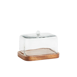 Base Redonda de Madera para Pastel con Cúpula de Cristal, Reutilizable, para Exhibición de Postres en el Hogar, Eventos de Panadería, Hecho a Mano, en Oferta - Product Image 4
