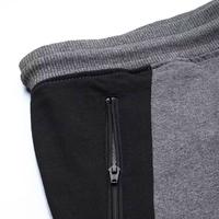 Pantalon de jogging gris pour homme, taille élastique, cordon de serrage, poches latérales, décontracté, pour l'automne