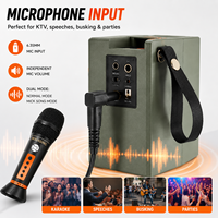 Altavoz Portátil LN-1036MIC con Entrada para Micrófono, Máquina de Karaoke de 30W, Soporte para Teléfono, Caja de Sonido Inalámbrica, Venta al Por Mayor