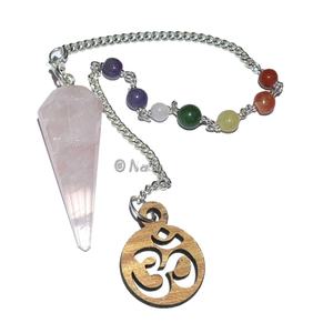 รับกุหลาบลูกตุ้มควอตซ์พร้อมจุดจักระ | กุหลาบลูกตุ้มควอตซ์พร้อมจุดจักระออนไลน์ | 7จักระลูกตุ้ม - Product Image 1