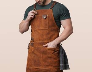 Tablier en cuir extra large, protection intégrale pour les utilisateurs de grande taille, qualité professionnelle, matériau robuste LPN-0244 - Product Image 2