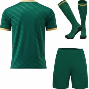 Men's Blue <b>Soccer</b> Jersey Set Short Sleeve Crew Neck Moisture Wicking Polyester Uniform All Seasons Adult Size - Product Image 4