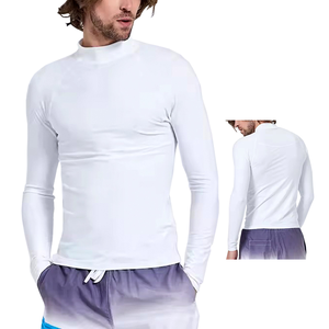 Maillot de bain anti-UV personnalisé à col montant pour homme, protection UPF 50, nouvelle collection, vente chaude - Product Image 5