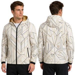 Chaqueta Cortavientos de Poliéster Azul Turquesa con Cristales, Transpirable, Suave al Tacto, de Alta Calidad - Product Image 3
