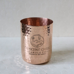 Customized Handmade Copper Candle Container Hammered Metal Votive Vessels Jars Lid Decorative Scented 18 Oz <b>Heat</b> Resistant Matte - Product Image 1