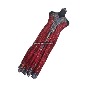 Nuevo Vestido de Seda Sari Vintage Indio de Moda en el Mercado Italiano, Vestido de Noche Elegante sin Mangas para Mujer - Product Image 6