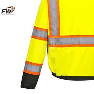 Vêtements de travail haute visibilité pour hommes, veste de travail réfléchissante de sécurité, veste d'hiver de chantier - Product Image 6