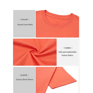 Camisetas Casuales de Manga Corta con Cuello Redondo para Hombre, Corte Regular, 100% Algodón, Tela Canvas de 260g, Transpirable, Diseño Liso, Alta Calidad - Product Image 6