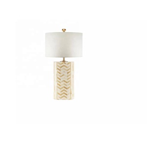 Hot Selling White Bone Inlay <b>Table</b> <b>Lamp</b> Bone Inlay Wooden <b>Base</b> <b>Table</b> <b>Lamp</b> Side <b>Table</b> <b>Lamp</b> Bone Crafts - Product Image 3