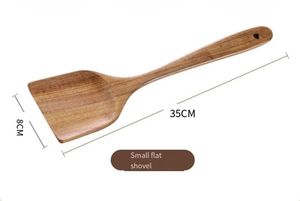 Juego de Cucharas de Cocina de Madera para Bodas, 4 Piezas, Superficie de Teca Lisa como un Espejo, Agarre Suave, Ecológico, Antiadherente, Apto para Lavavajillas y Microondas - Product Image 6