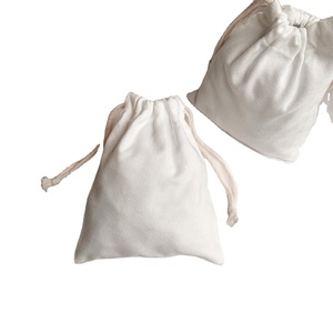 Custom Logo Printed Gift Canvas Cotton Double String <b>Handbag</b> Shoe Dust Drawstring Bag for Shopping - Product Image 1