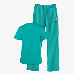 Uniforme Quirúrgico Unisex al por Mayor, Personalizable, Liso, Manga Corta, Cintura Elástica con Cordón, Pantalones de Lona para Mujer - Product Image 3