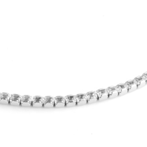 Personalizado 925 joyería de plata collar de tenis cuadrado CZ circón gargantilla collares para mujeres joyería de lujo para las mujeres - Product Image 6