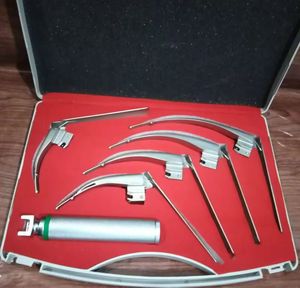 Ensemble de laryngoscopes à fibres optiques en acier inoxydable, kit d'intubation, équipement médical de gestion des voies respiratoires, fournisseur OEM - Product Image 6