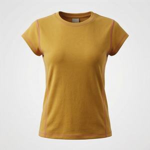 T-shirts d'été pour femmes à col rond et manches courtes, couleur personnalisée, t-shirts décontractés pour femmes, vêtements confortables pour tous les jours - Product Image 1