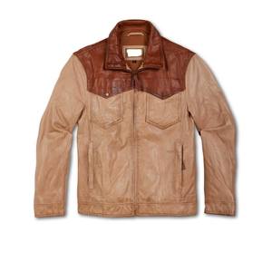 Blouson de moto matelassé en viscose/polyester vert pour homme, col montant, fermeture éclair, manches régulières, couleur unie - Product Image 1