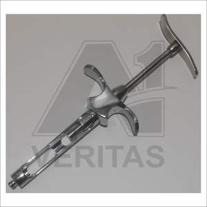 Dental Hand Manual Aspiration Injection Syringe Anesthesia 8254.07 Instrument Set Chrome Plated Frazier Suction Tube Medic - Product Image 1