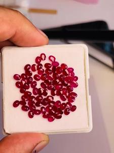 Rubis naturel, couleur rouge parfaite et lueur exceptionnelle, 4,0x3,0 MM, 17,20 CTS, qualité supérieure, pierres précieuses calibrées, colis de bijoux. - Product Image 4