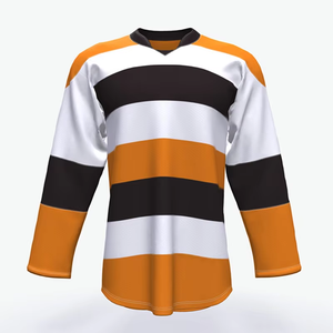 Best Quality Wholesale Team Practice Unisex Blank Ice Hockey Jersey 100% Polyester Digital Print - Product Image 3