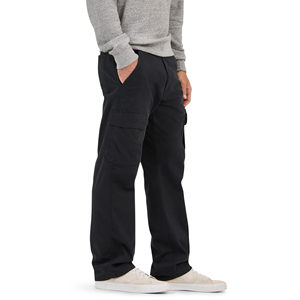 Fashion Men's Casual Solid Color <b>Elastic</b> <b>Waist</b> Long Straight Leg Canvas Fabric Breathable Lightweight Outdoor <b>Trousers</b> - Product Image 2