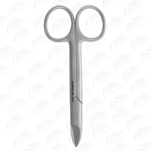 Stainless Steel Curved <b>Saw</b> Edge Scissors Crown Dental Surgical Instruments Best Quality Crown Bee Scissors 120mm Manual <b>Power</b> - Product Image 6
