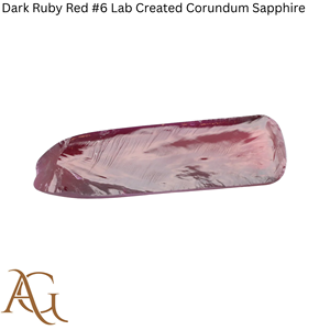 Rojo rubí oscuro # 6 bolas de zafiro de corindón cultivado en laboratorio, sintético, de fusión por llama, gema simulada para corte lapidario - Product Image 3