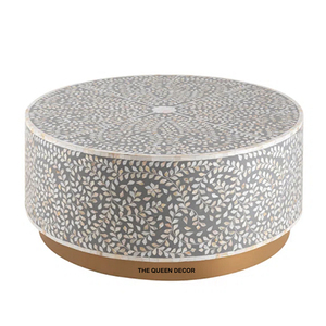 Light Luxury Classic <b>Art</b> Deco Coffee Table Gold Finished Irregular Aluminum Metal Living Room Decorative Purpose - Product Image 4