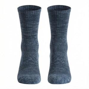 Crew <b>Socks</b> Solid Blue Breathable Running <b>Socks</b> for Adults Spring Season - Product Image 1