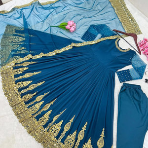 Robe de soirée élégante moderne pour femmes, manches longues, mi-longue, vêtements de célébration tendance, robe de soirée élégante de qualité supérieure pour femmes - Product Image 5