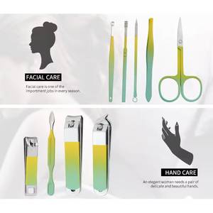 Custom Logo Nail <b>Kit</b> Stainless Steel 5 in 1 Portable <b>Manicure</b> Set with Case for Adults - Product Image 4