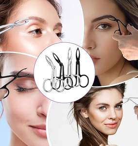 Pinzas de Cejas Profesionales de Acero Inoxidable de Primera Calidad, Diseño de Mango con Punta Inclinada, Disponibles en Todos los Colores, Herramienta de Belleza - Product Image 3