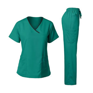 Best Quality Female Scrub Nursing Uniform <b>Sets</b> Medical Scrub <b>Doctors</b> Nurses Made of Spandex - Product Image 4
