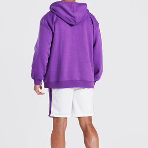 บริการออกแบบเสื้อผ้าแบรนด์ OEM เสื้อสเวตเชิ้ตผ้าฝ้าย 100% แบบคลุมหน้า มีฮู้ดสำหรับผู้ชาย เสื้อผ้าโลโก้สั่งทำ เสื้อฮู้ดซิปสำหรับเด็กผู้ชาย - Product Image 4